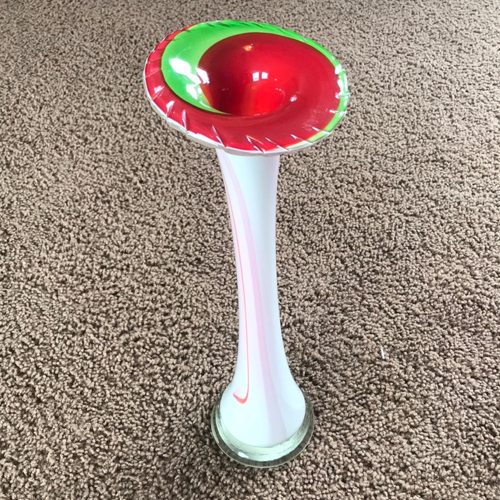 RARE antique Murano glass vase, made in Italy